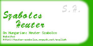 szabolcs heuter business card